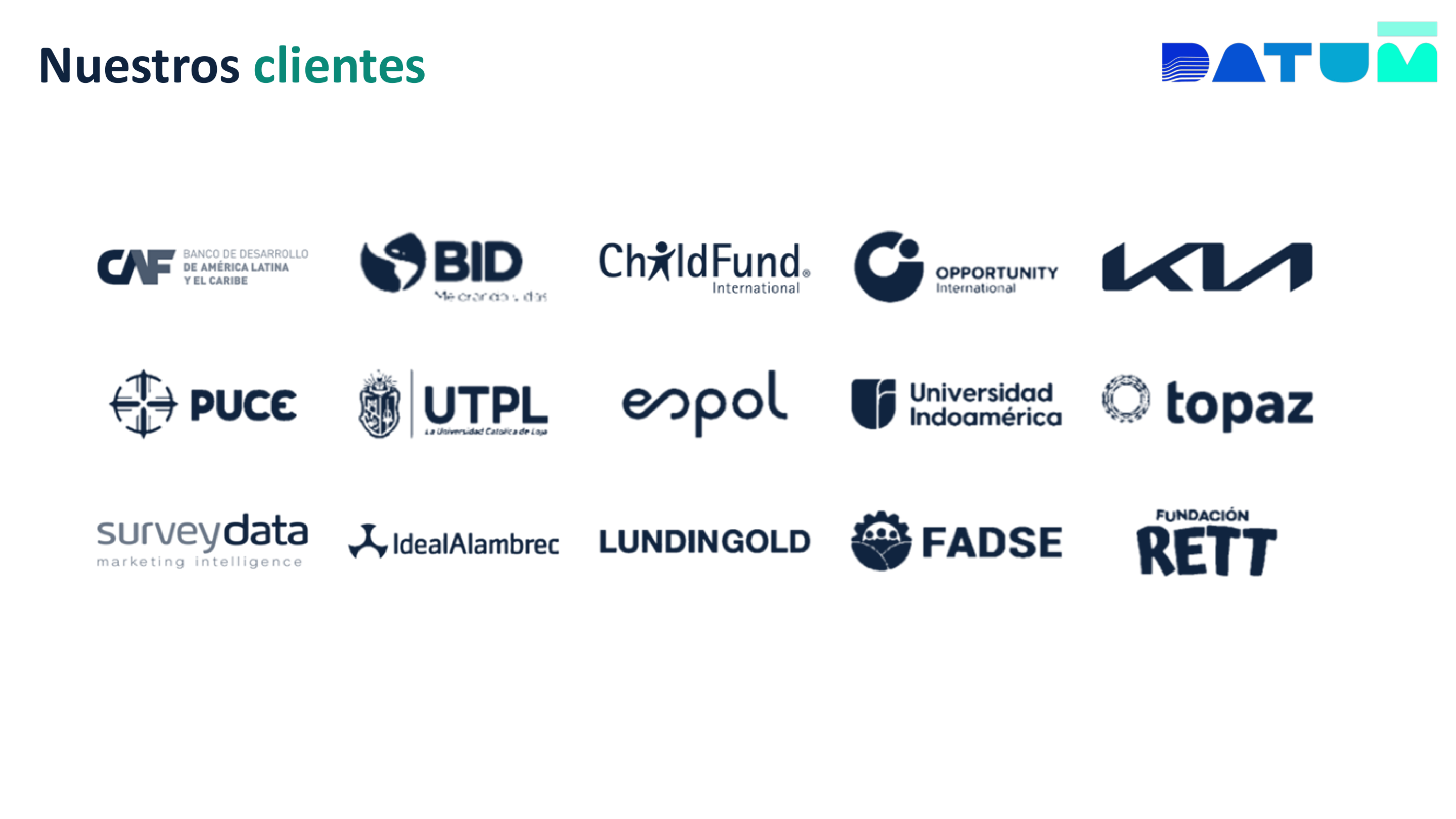 Logos de clientes